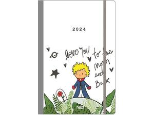 Ημερολόγιο ημερήσιο NEXT Trends flexi με λάστιχο 14x21cm 2024 Little prince